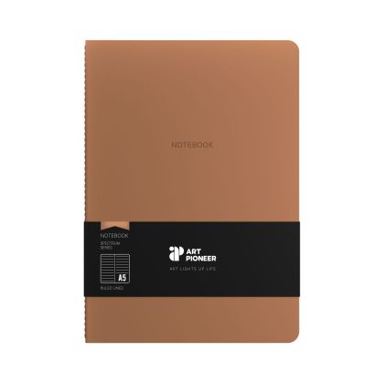 Art Pioneer Тетрадка Velvet Executive, A5, шита, 64 листа, бежова