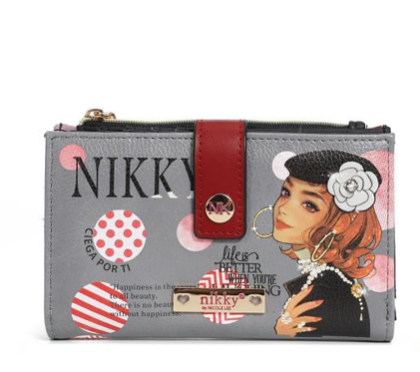 Портфейл Nikky, 15.2x8.9x1.3 cm, Ciega por ti