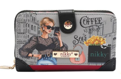 Портфейл Nikky, 15x10x3.8 cm, Urban Coffee