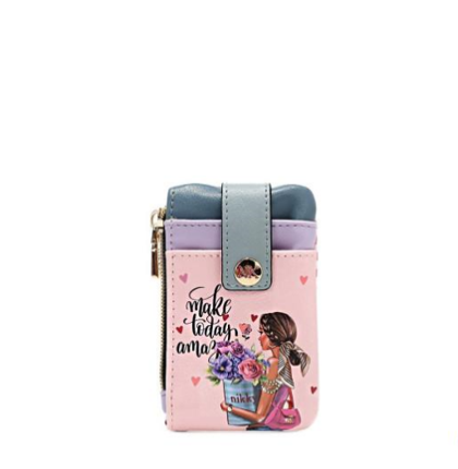 Портфейл Nikky, 7x11.7x1 cm, Flower Day