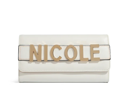 Портфейл Nicole Lee, 17x10x4 cm, бял