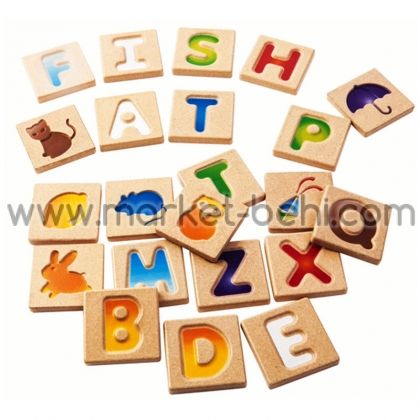 Английска дървена азбука