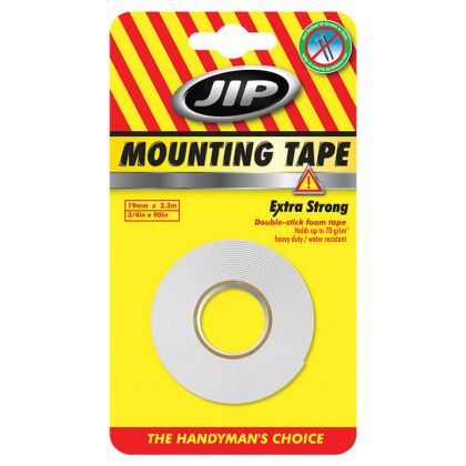 Двойнозалепващо тиксо JIP 19 mm x 2,3 m, обемно
