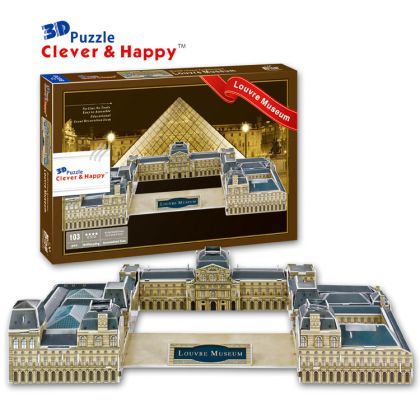 Пъзел 3D Франция Louvre Museum