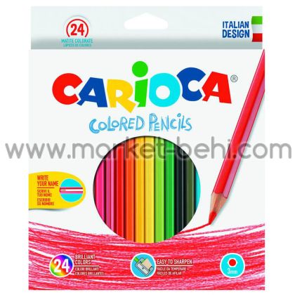 Моливи цветни Carioca, 24 цвята, дълги