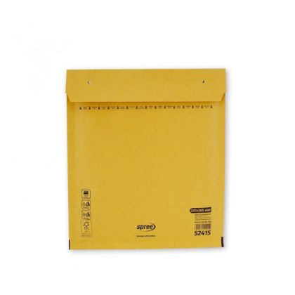 Плик с въздушни  мехури Spree, кафяв с лента 220х265 mm