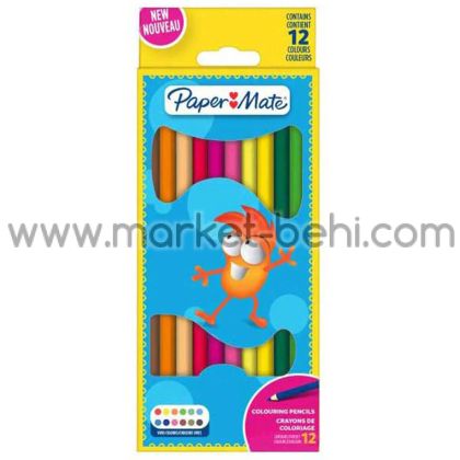 Моливи цветни,  PaperMate, 12 цвята
