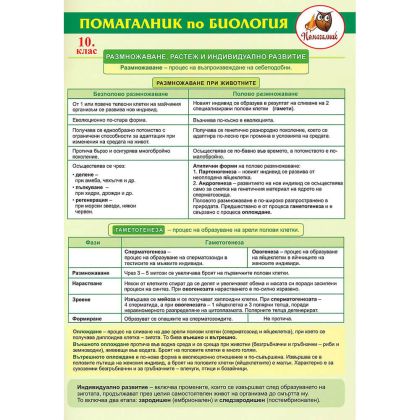 Помагалник по Биология 10 клас