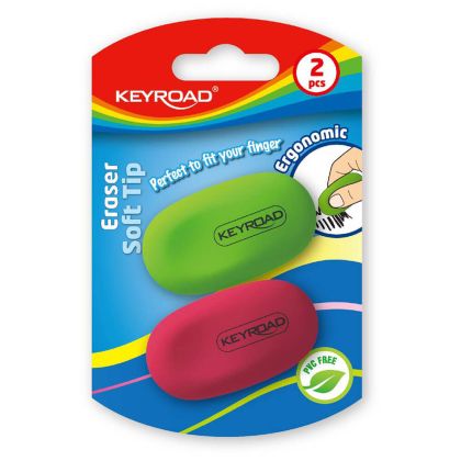 Гума Keyroad Soft tip, блистер, 2 броя
