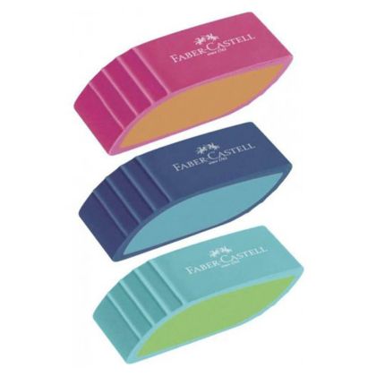 Гума Faber Castell Bi Color, цветен микс