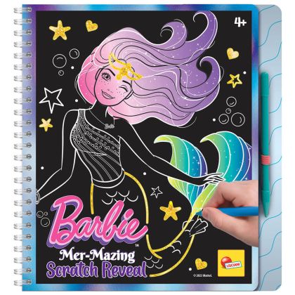 Скечбук Lisciani Barbie Mer Mazing Scratch