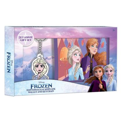 Комплект портфейл с ключодържател Frozen