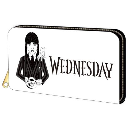 Портфейл Wednesday White, 19x10см