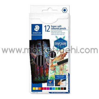 Цветни моливи Staedtler DJ Super Soft, 12 цвята