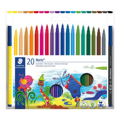 Флумастери Staedtler Noris 326, 20 цвята