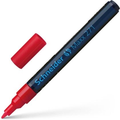 Перманентен маркер Schneider Maxx 271, 1-2.0 mm, Червен