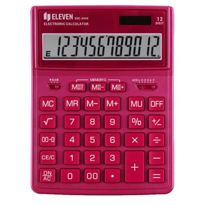 Калкулатор настолен Eleven SDC-444X-PK, 12 разряден, Розов