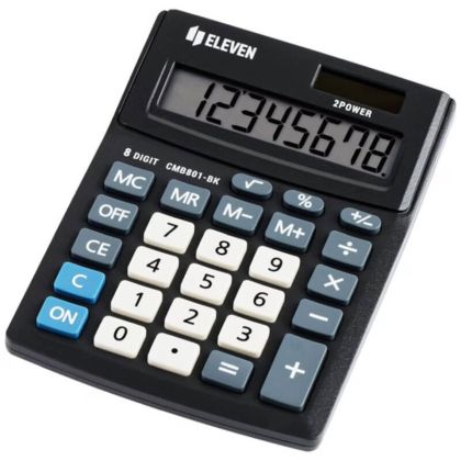 Калкулатор настолен Eleven CMB801-BK, 8 разряден