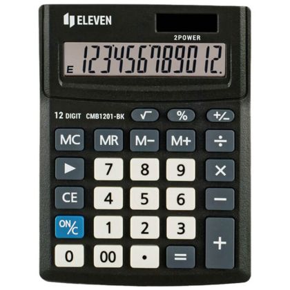 Калкулатор настолен Eleven CMB1201-BK, 12 разряден