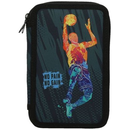 Несесер Street Hoop, 2 ципа, празен, 21х13х5см
