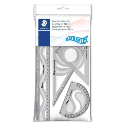 Геометричен комплект Staedtler 30см. огъваем,4 части