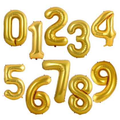 Балон целофан цифри 80 см - 1