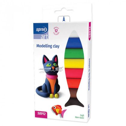 Пластилин Spree Art 12 цвята