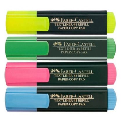 Текст маркер Faber Castell, 4 цвята