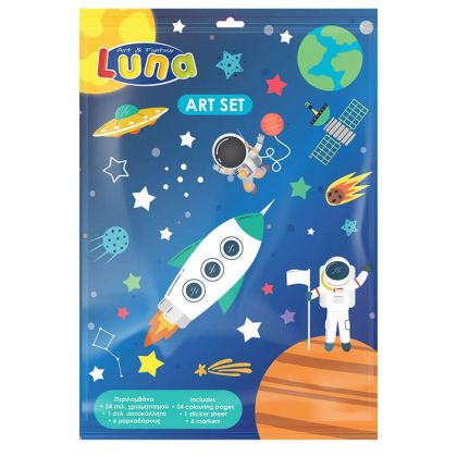 Книжка за оцветяване Astronaut, 24 стр, 6 флумастери
