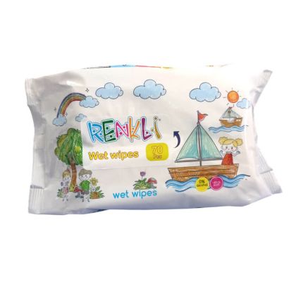 Мокри кърпи Renkli Kids, 70 броя