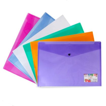 Папка PVC с копче A3 BG1002,асорти