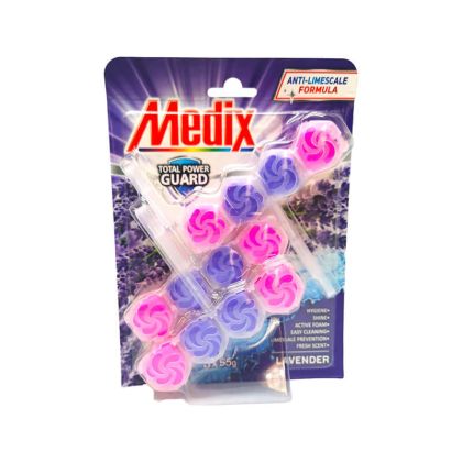 Блокче за тоалетна Medix, 3 броя, Лавандула