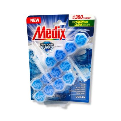 Блокче за тоалетна Medix, 3 броя, Океан