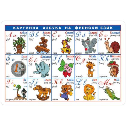 Табло Картинна азбука на френски