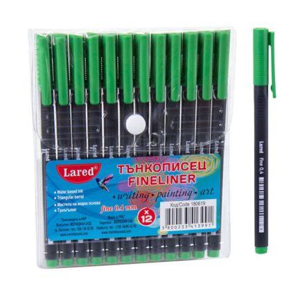 Тънкописец Lared 0.4 mm, Светлозелен