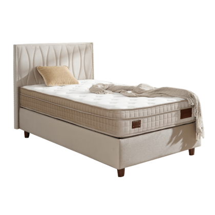 Тапицирано легло с матрак NEW ORIENT 100 x 200 - крем 02