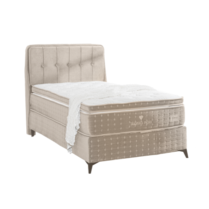 Тапицирано легло с матрак DIAMOND PRIME 100 x 200 - крем 02
