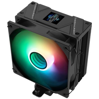 Охладител за процесор Thermalright Assassin Spirit 120 Vision ARGB Black - LCD Display Infinity Mirror