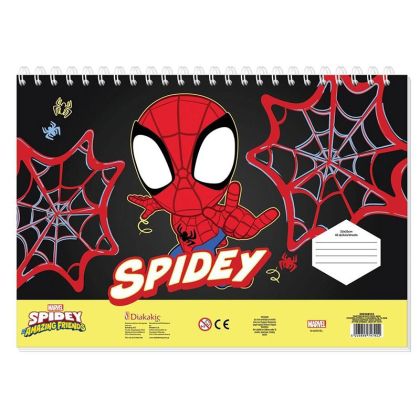 Скицник Diakakis Spidey, спирала, 40л