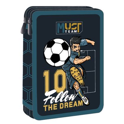 Несесер Diakakis Must Football, 2 ципа, зареден
