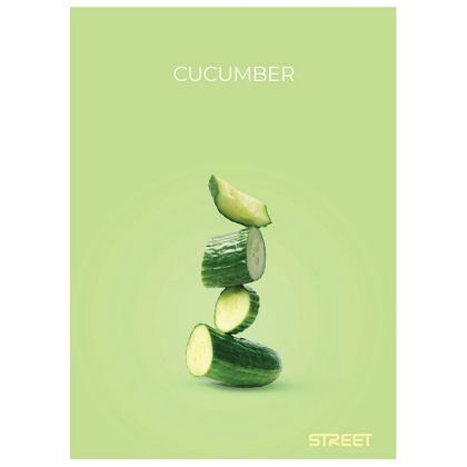 Тетрадка A5 Street Fresh Fruits, редове, 60л
