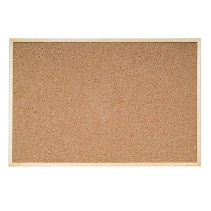 Коркова дъска с дървена рамка Bi-Office 60/90см