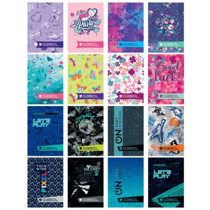 Бележник A7 Gabol, шит,40л момиче