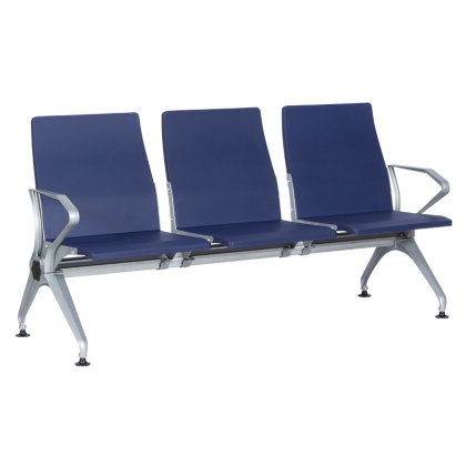Посетителска пейка с 3 места Carmen CR-1036-3 - синя