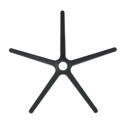 Звезда за офис стол - 300 мм - полипропилен - черна