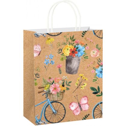 Подаръчна торбичка Eco Special Large Flowers, 26.5x33x13cm