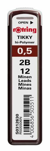 Графити Rotring за Автоматичен молив, 0.5mm, 2В