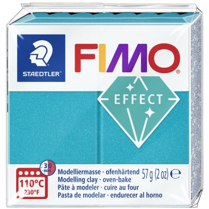 Полимерна глина Staedtler Fimo Effect,57g, металически тюркоаз 36