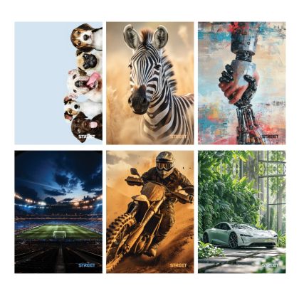 Тетрадка Street Maxi A4, ШР, 50 листа