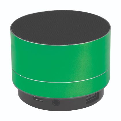 Безжична колонка, алуминиева, зелена